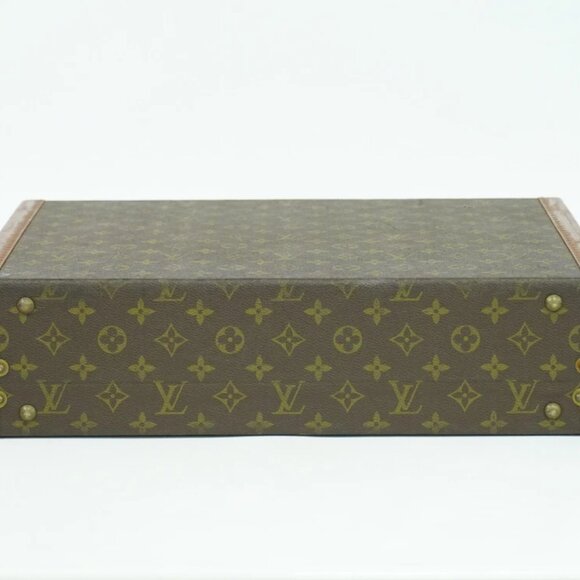 Louis Vuitton President M53012 Monogram Canvas Trunk Handbag Brown - Picture 3 of 15